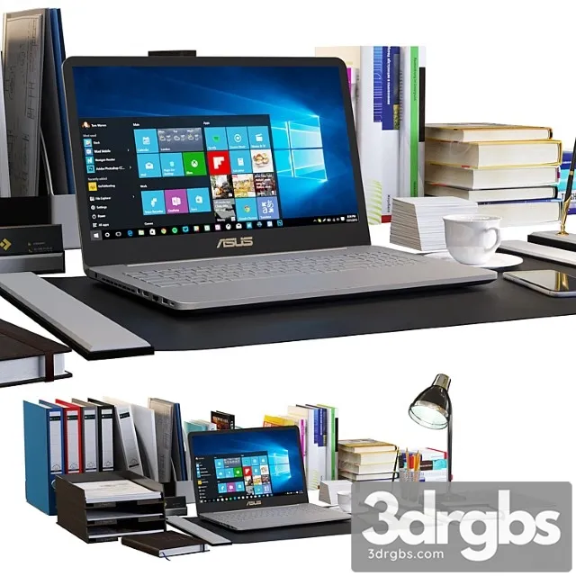 A set of small things for the workplace 3D Model Free