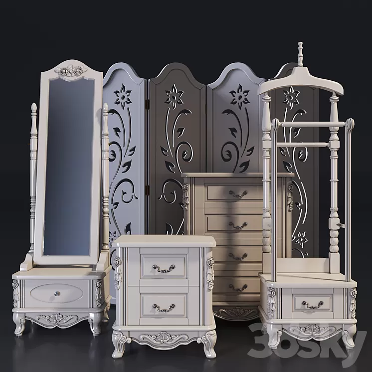 A set of thumbs Milano. 3D Model