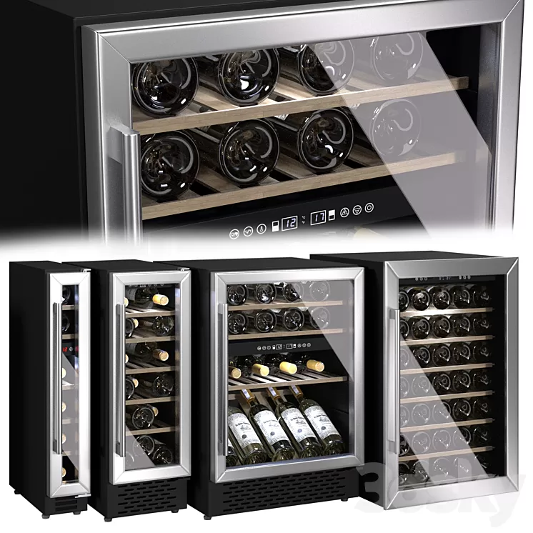 A set of wine cabinets (refrigerators) from Innocenti 3D Model Free