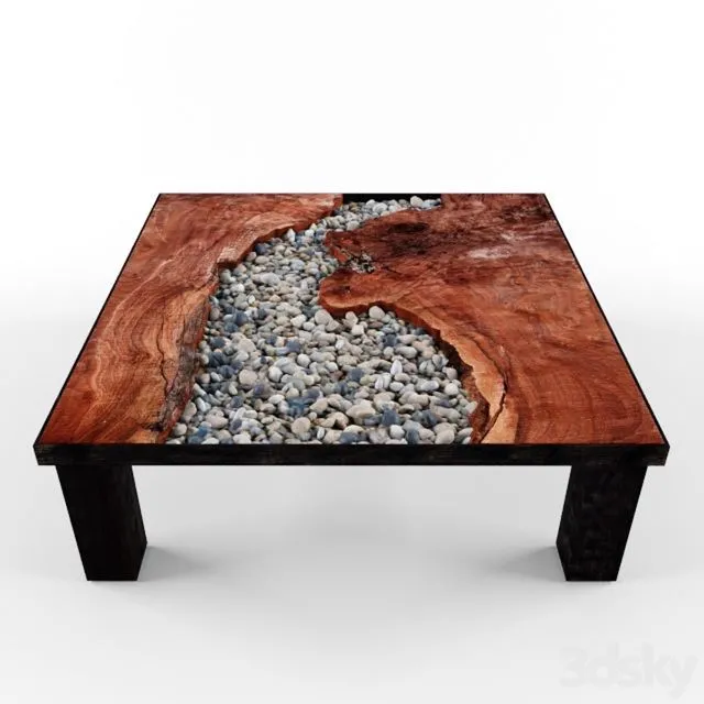 A table of the tree root 3D Model