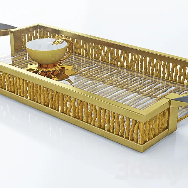 a tray for tea 3D Model