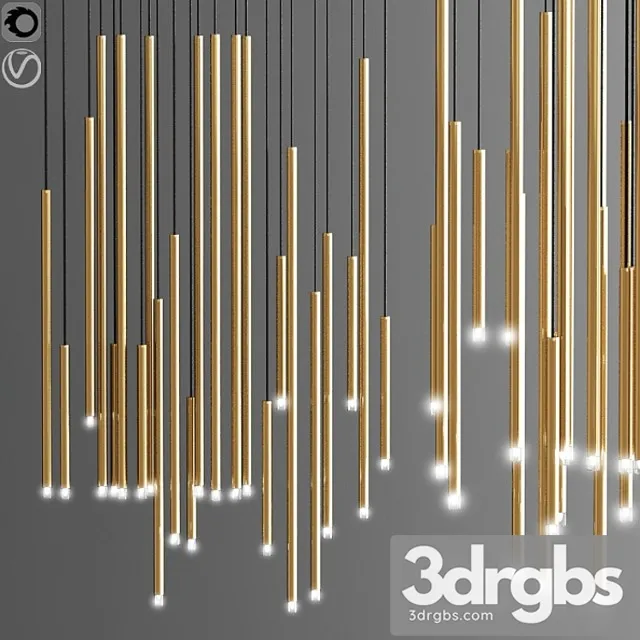 A-tube nano cluster sistem pendant light 3D Model Free