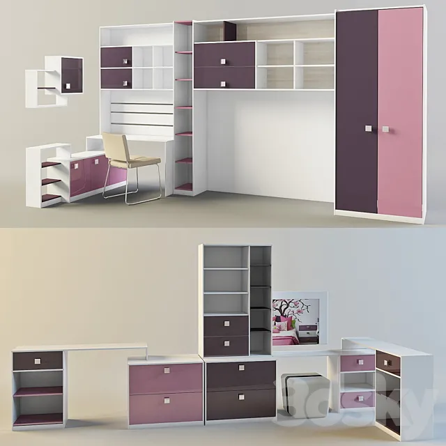 A wall in the children's 3DModel