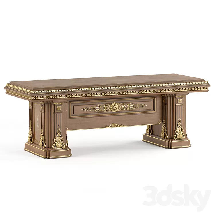 A writing desk in the classical style of Francesco Molon 3D Model