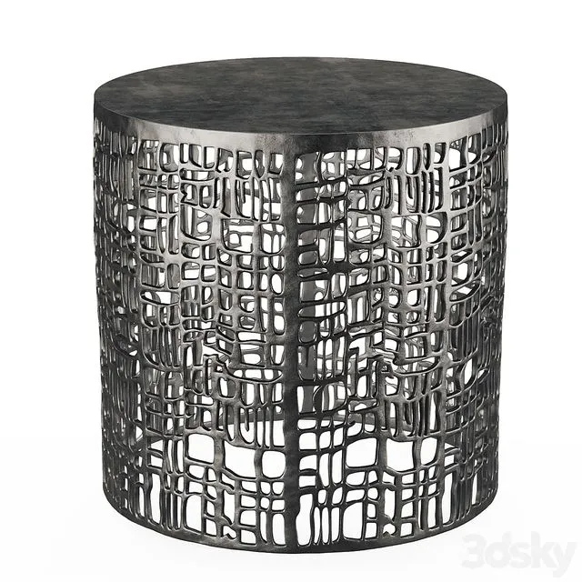 Aaron Chairside Table 379-162 3D Model