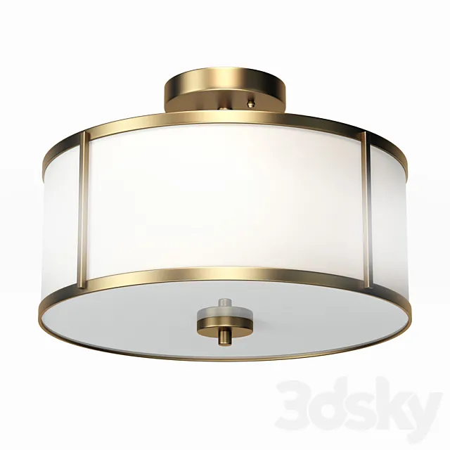Aaru Fabric Semi Flush Mount MK5 3D Model