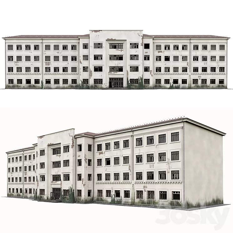 Abandoned Hospital / abandoned hospital 3D Model