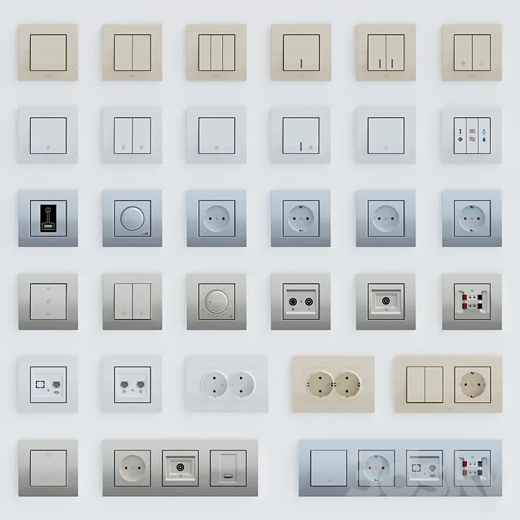 ABB Cosmo switches 3D Model Free Download