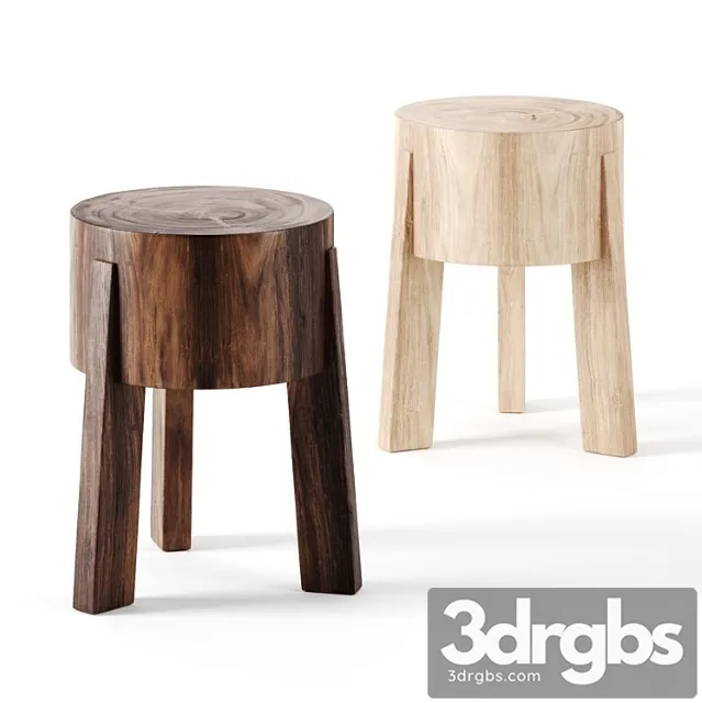 Abbatoir table stool by industrywest 2 3D Model Free