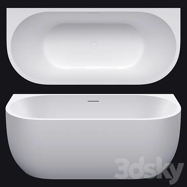 Abber AB9316 170x75 _ wall bath 3D Model