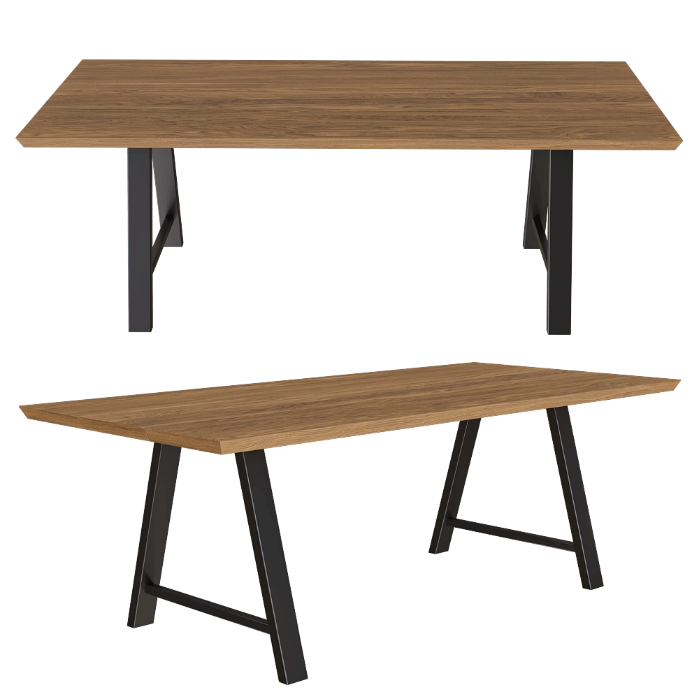 ABBER - Dining table Matteo 3D Model