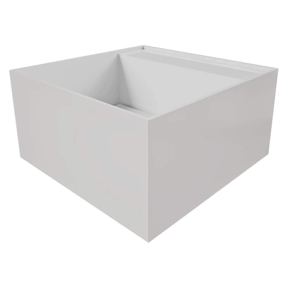 ABBER - Surface-mounted sink ARMONIA SQUARE TOP 02 3D Model