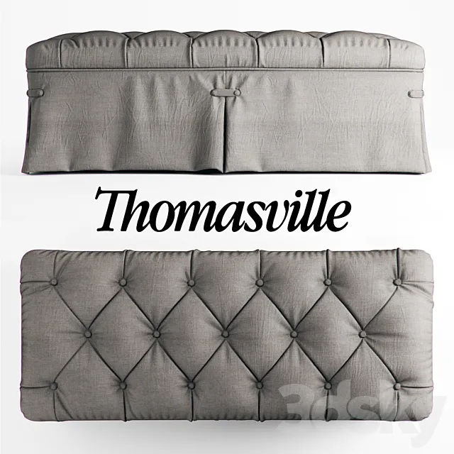 Abbie Storage Bench 3D Model