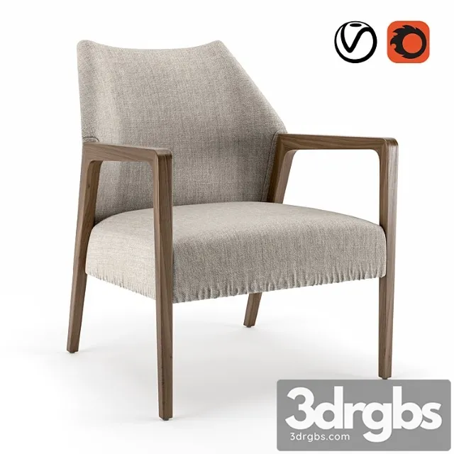 Abbott Dalton Accent Chair 3D Model Free