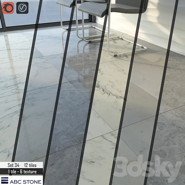 ABC stone Set 34 3D Model