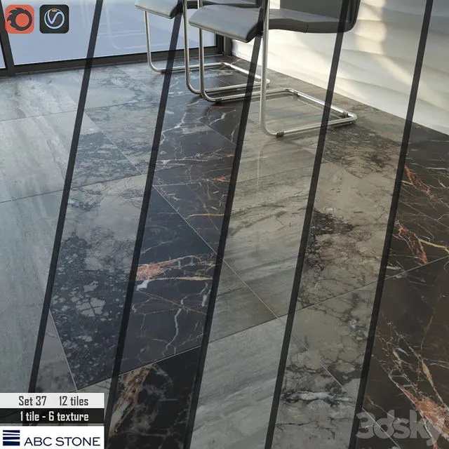 ABC stone Set 37 3D Model