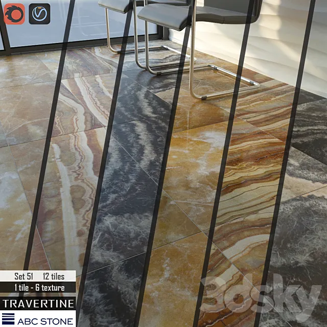 ABC stone Set 51 3D Model