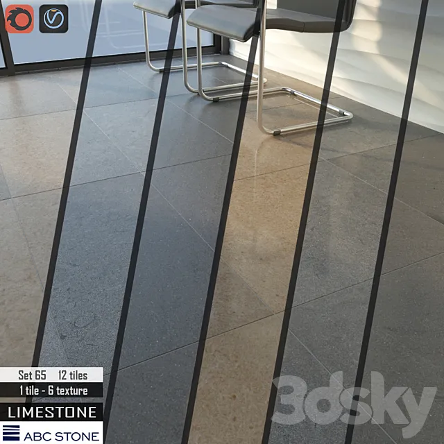 ABC stone Set 65 3DModel
