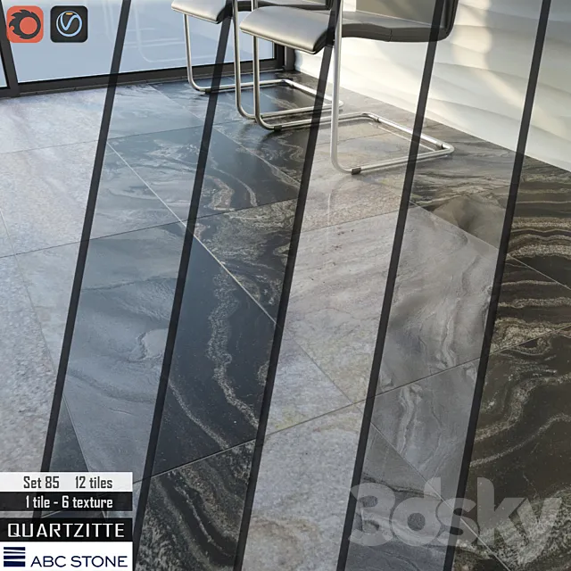 ABC stone Set 85 3D Model