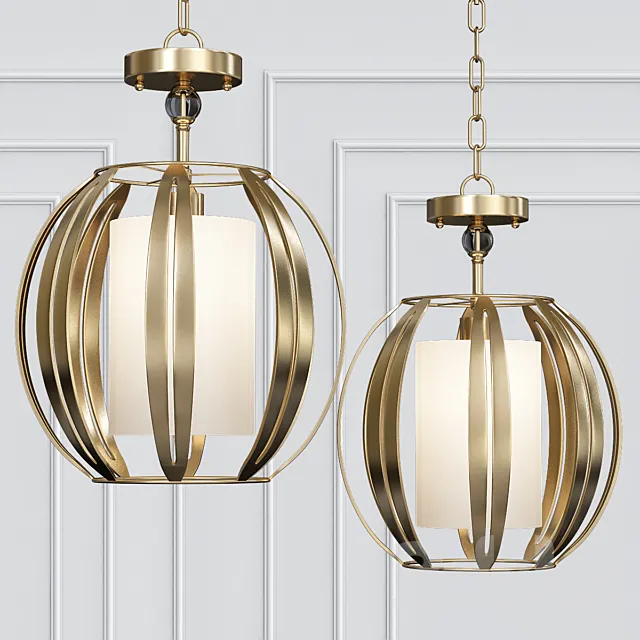 Abercorn Pendant Semi-Flush 3D Model