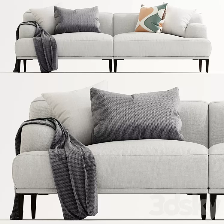 Abisko quartz sofa 3D Model