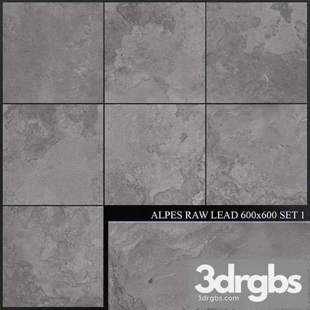 Abk Alpes Raw Lead 600x600 Set 1 3D Model Free