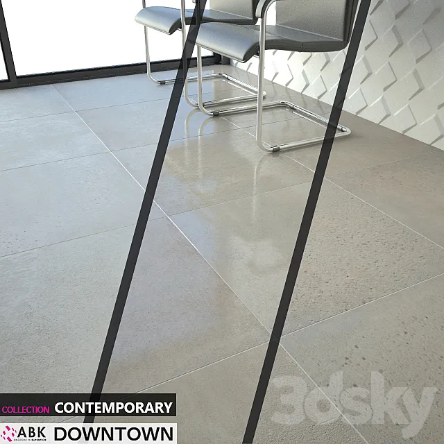 ABK COLLECTION CONTEMPORARY DOWNTOWN EARTH. ASH 3DModel