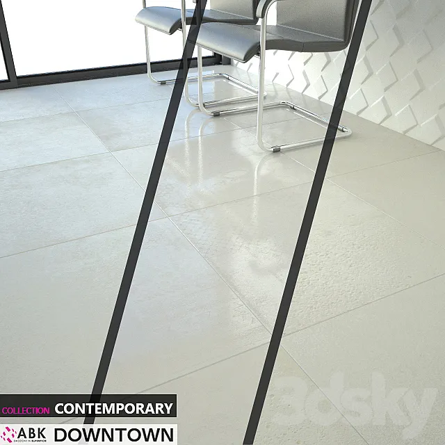 ABK COLLECTION CONTEMPORARY DOWNTOWN IVORY 3DModel