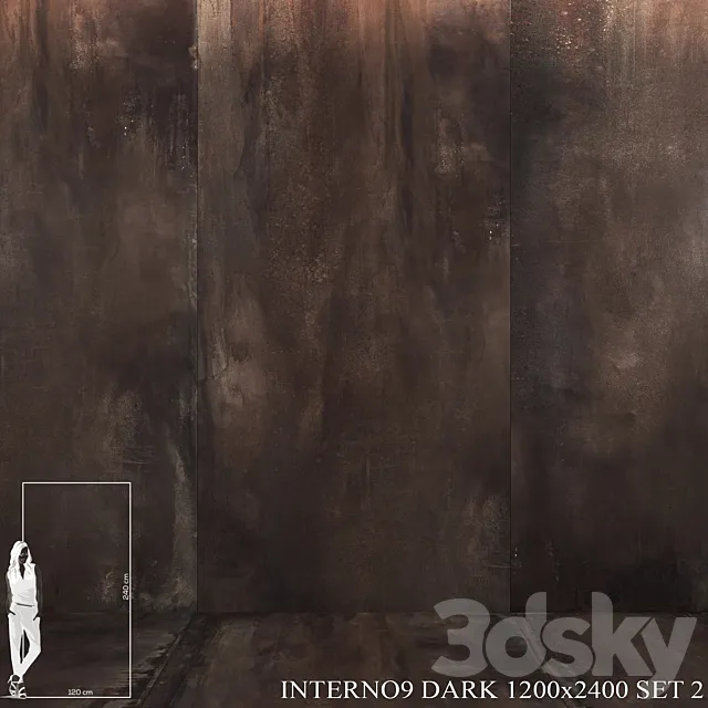 ABK Interno9 Dark 1200x2400 Set 2 3D Model