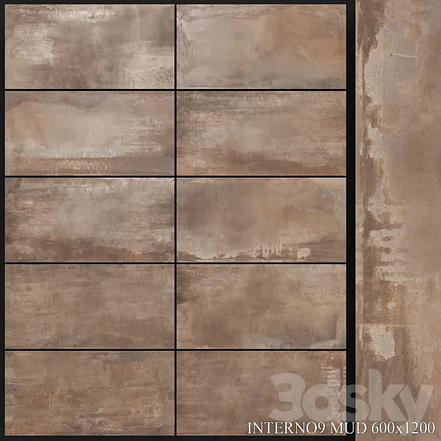 ABK Interno9 Mud 600x1200 3D Model