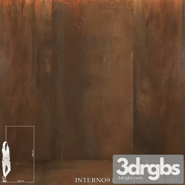 Abk interno9 rust 1200x2400 set 1 3D Model Free