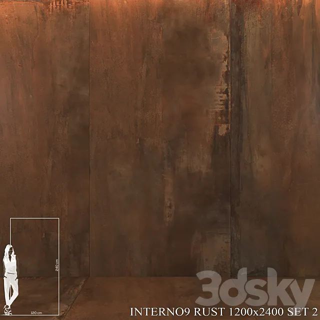ABK Interno9 Rust 1200x2400 Set 2 3D Model