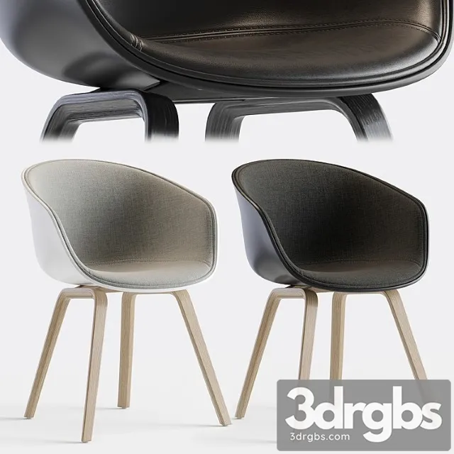 About A Chair Aac 22 Front Upholstered Hay 3D Model Free