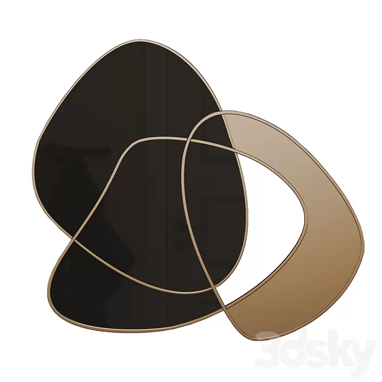 Abstract 3D Metal Wall Decor 3D Model Free