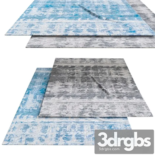 Abstract Aqua Gray 3D Model Free