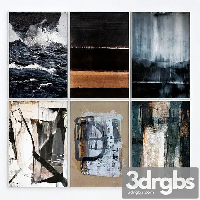 Abstract Art Frames 9 3D Model Free