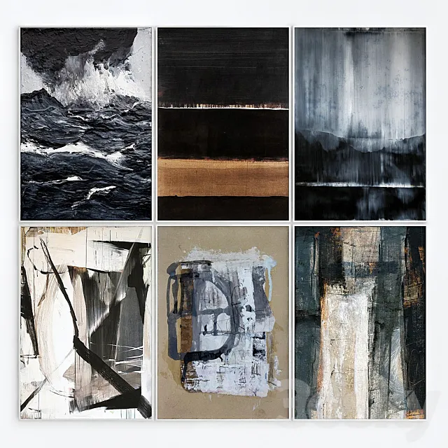 Abstract art frames_9 3D Model