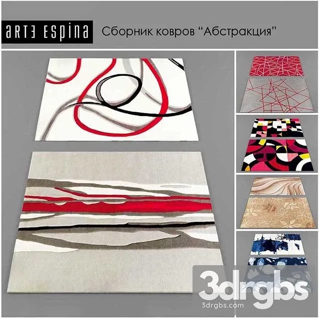 Abstract Carpets 3D Model Free