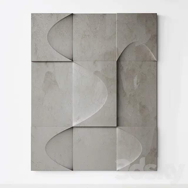 Abstract composition. Relief. Plateau. 15 3DModel