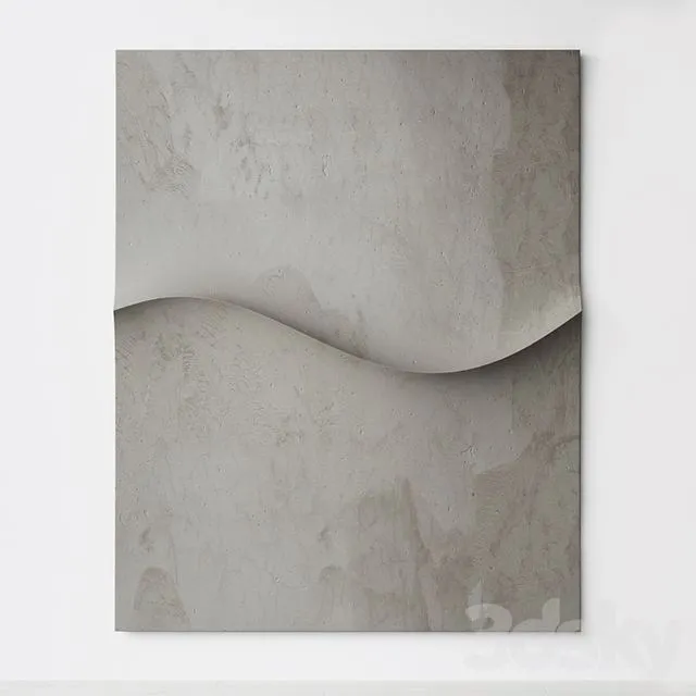 Abstract composition. Relief. Plateau. 34 3D Model