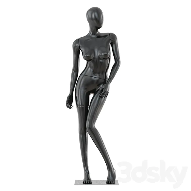 Abstract female mannequin 04 3D Model