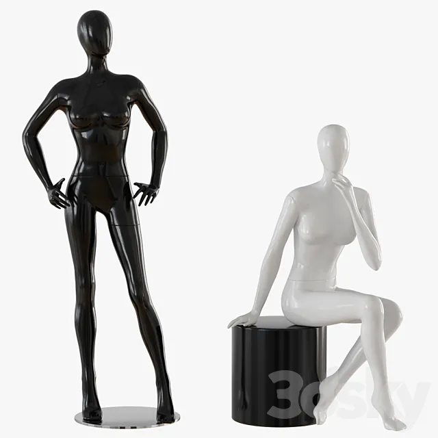 Abstract female mannequin 3DModel