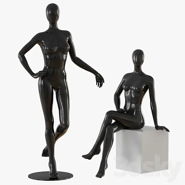 Abstract female mannequin 3DModel