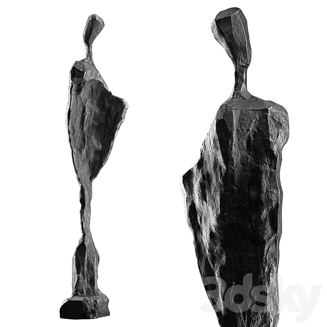 Abstract human sculpture 11 3D Model