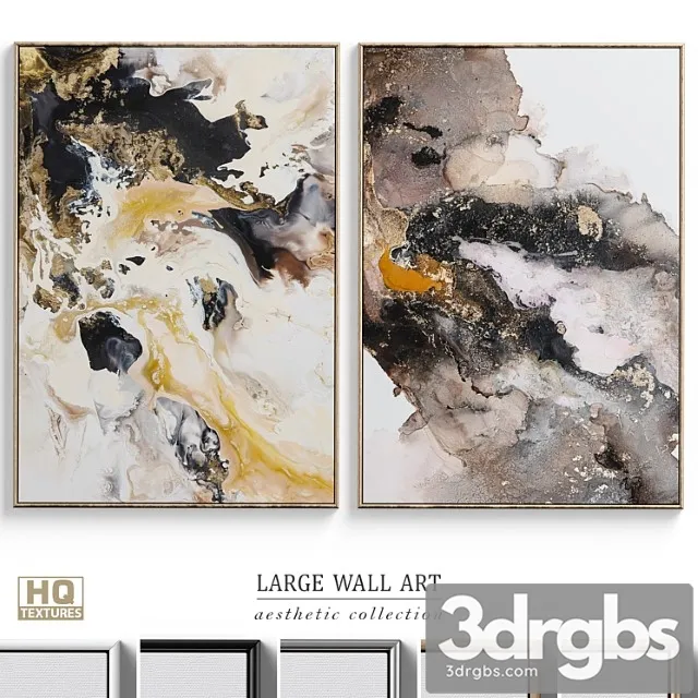 Abstract Neutral Wall Art C 360 3D Model Download
