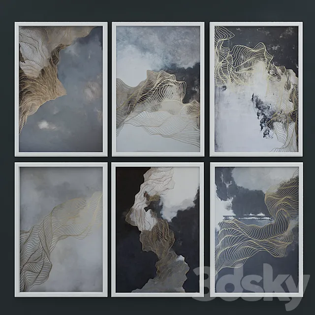 Abstract painting 1 3DModel