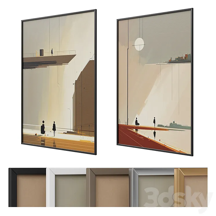 Abstract paintings 59 3D Model Free