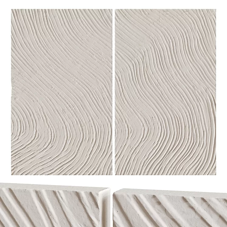 Abstract plaster paintings 3D Model