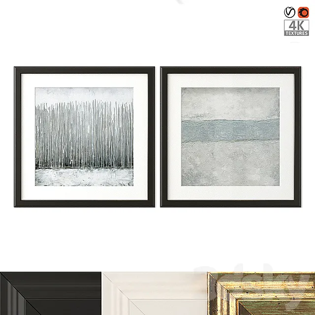 Abstract posters 3DModel