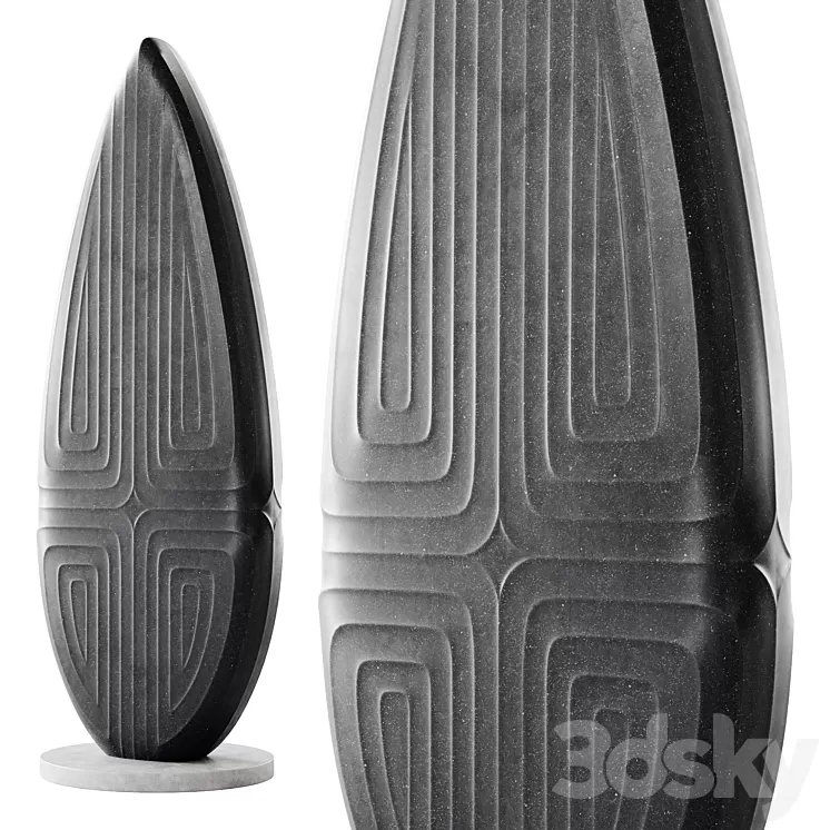 Abstract sculpture by Dominic Welch 3D Model